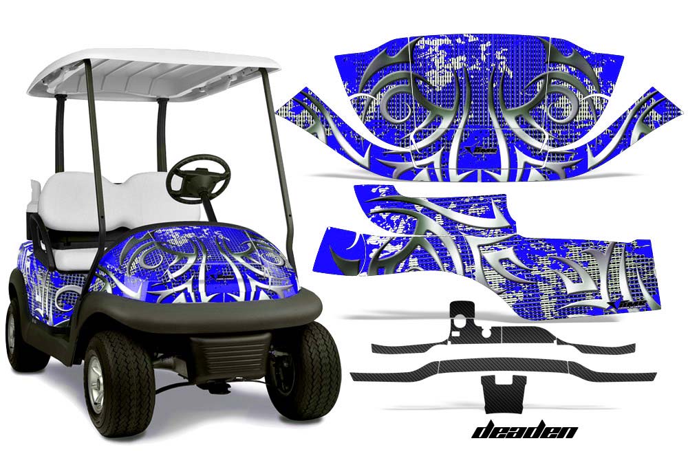 Club Car Precedent I2 Golf Cart Graphic Kit - 2006-2017 Deaden Blue