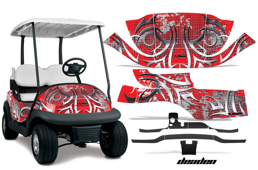 Club Car Precedent I2 Golf Cart Graphic Kit - 2006-2017 Deaden Red