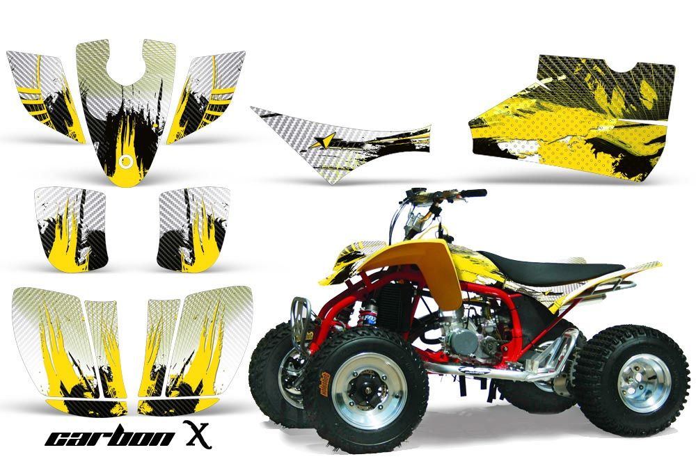 Cobra ECX 50 / 70 / 80 ATV Graphic Kit - All Years Carbon X Yellow