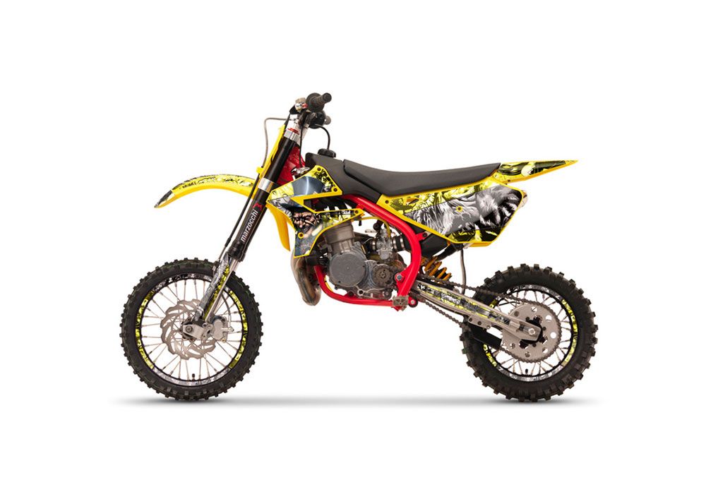 Cobra CX 50 Sr King Dirt Bike Graphic Kit - 2002-2011 Motorhead Yellow