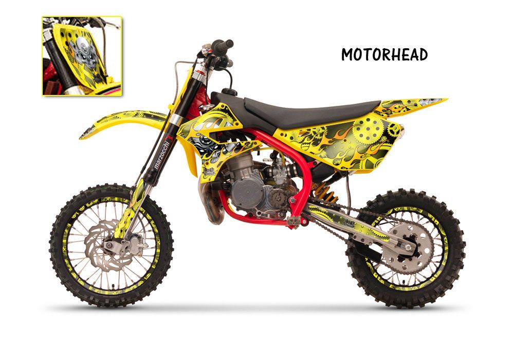 Cobra CX 65 Dirt Bike Graphic Kit - 2007-2011 NorthStar Yellow