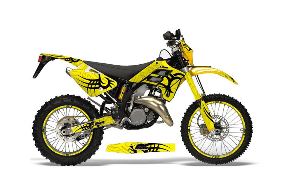 Gas Gas EC 250 Dirt Bike Graphic Kit - 2006-2008 Tribe Yellow