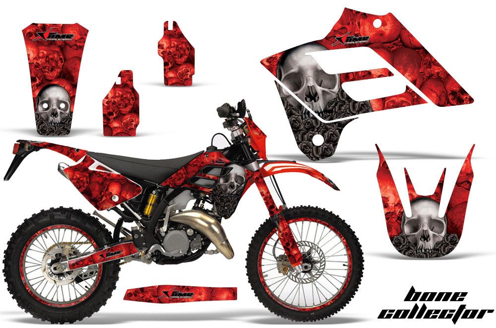 Gas Gas EC 300 Dirt Bike Graphic Kit - 2006-2008 Bone Collector Red