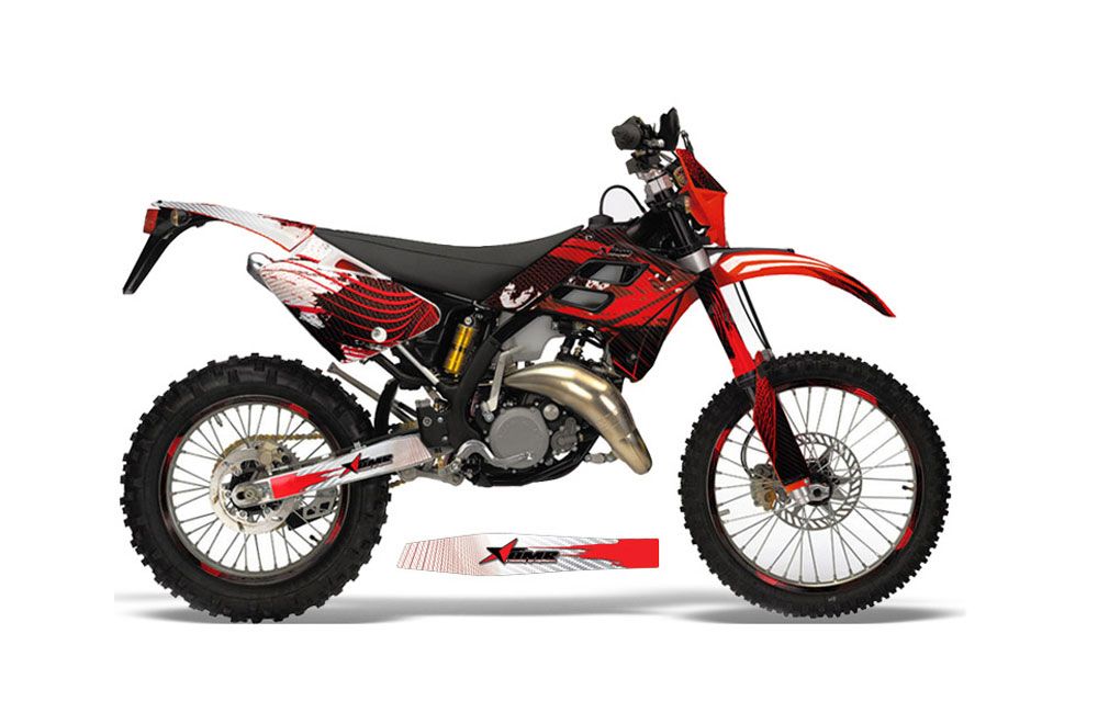 Gas Gas EC 300 Dirt Bike Graphic Kit - 2006-2008 Carbon X Red