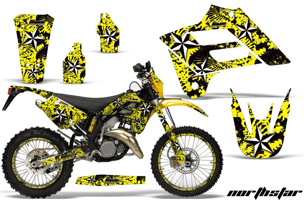 Gas Gas EC 250 Dirt Bike Graphic Kit - 2006-2008 NorthStar - Yellow