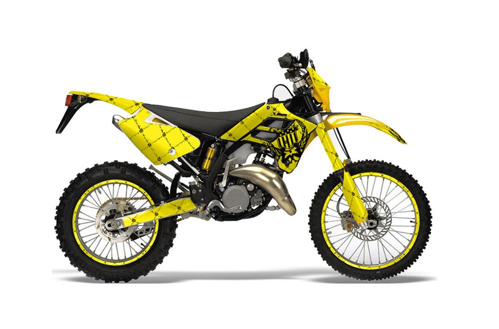 Gas Gas EC 300 Dirt Bike Graphic Kit - 2006-2008 Silver Star - Reloaded Yellow