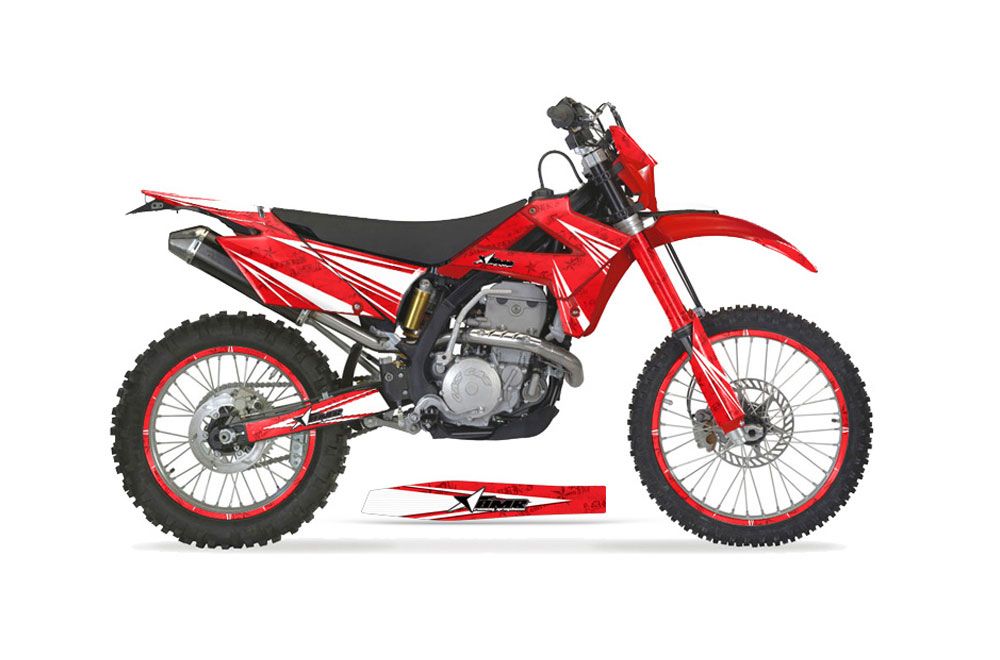 Gas Gas EC 250 Dirt Bike Graphic Kit - 2009-2010 Contender Red