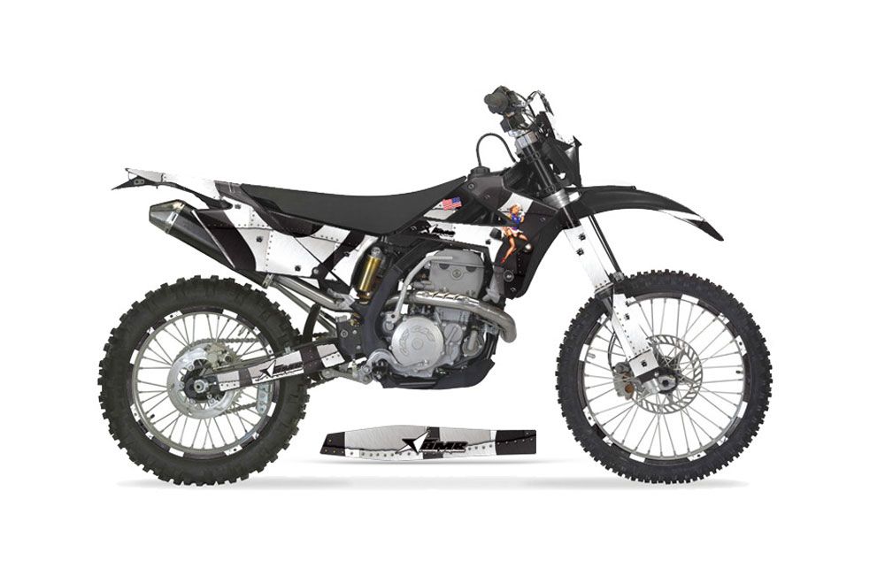 Gas Gas EC 250 Dirt Bike Graphic Kit - 2009-2010 T Bomber White