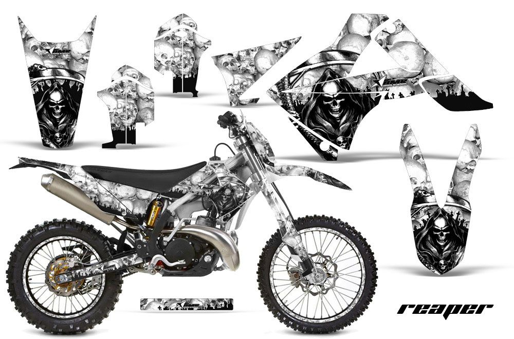 Gas Gas EC 250 Dirt Bike Graphic Kit - 2011-2012 Reaper White