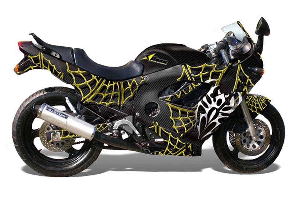 Suzuki GSXR 600F / 750F Katana Graphic Kit - 1988-1997 Widow Maker Yellow