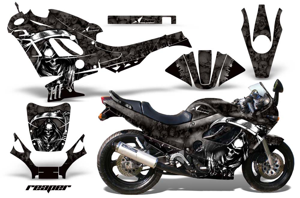 Suzuki GSXR 600F / 750F Katana Graphic Kit - 1988-1997 Reaper Black