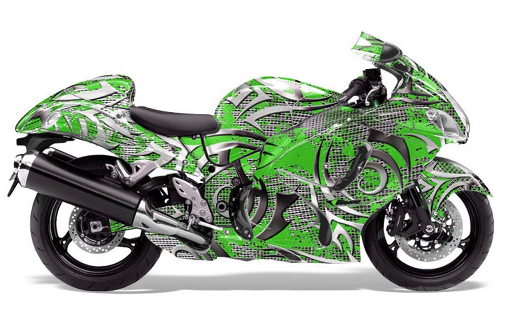 Suzuki GSXR 1300 Hayabusa Graphic Kit - 2008-2013 Deaden Green