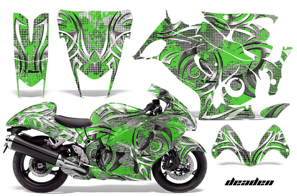 Suzuki GSXR 1300 Hayabusa Graphic Kit - 2008-2013 Deaden Green
