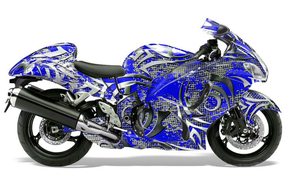 Suzuki GSXR 1300 Hayabusa Graphic Kit - 2008-2013 Deaden Blue