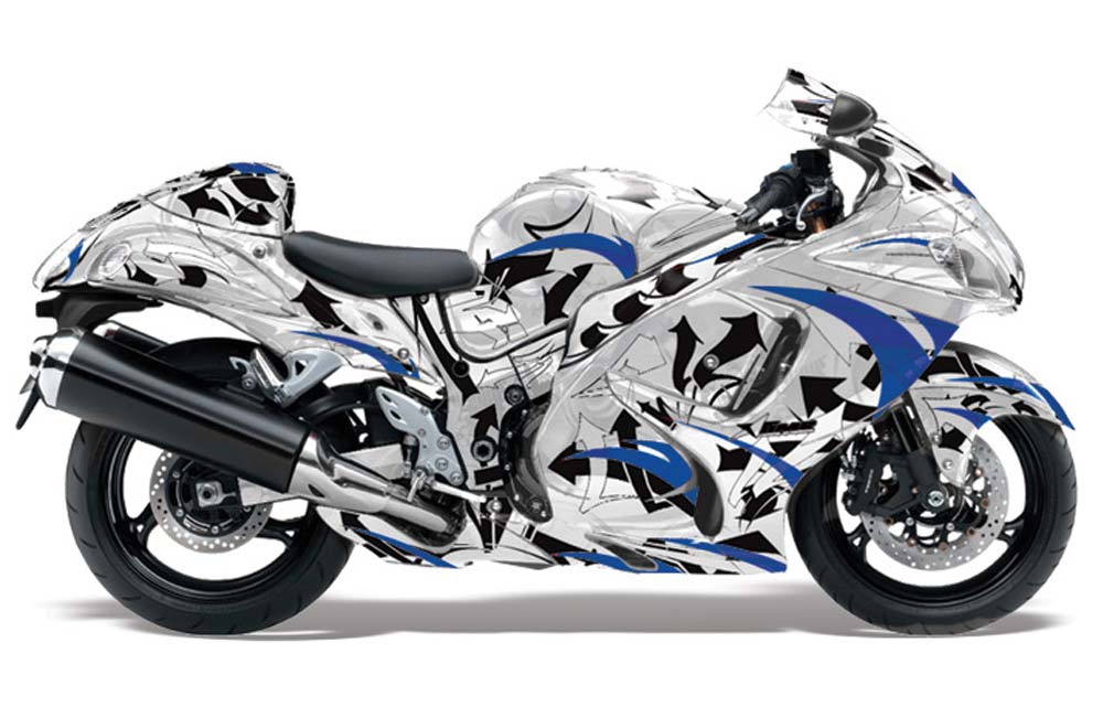 Suzuki GSXR 1300 Hayabusa Graphic Kit - 2008-2013 Expo Blue