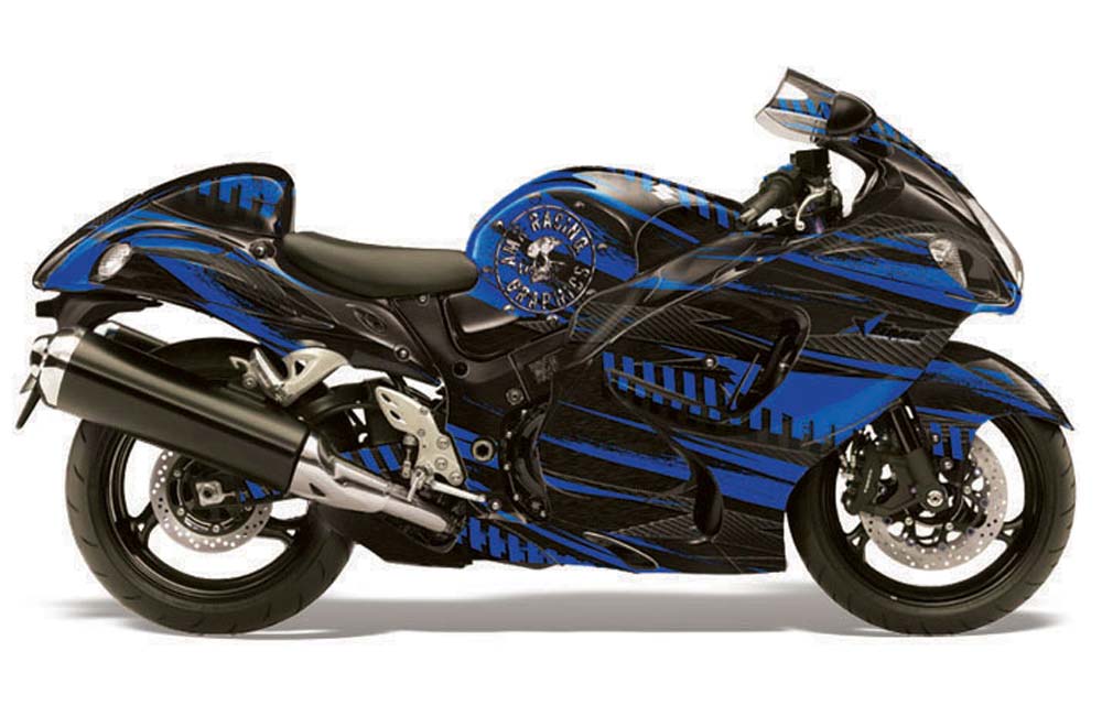 Suzuki GSXR 1300 Hayabusa Graphic Kit - 2008-2013 Nuke Blue