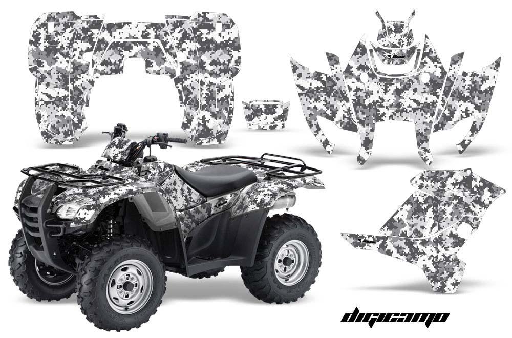 Honda Rancher AT ATV Graphic Kit - 2007-2013 Digi Camo White