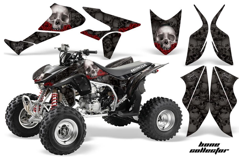 Honda TRX 450R ATV Graphic Kit - 2004-2016 Bone Collector Black