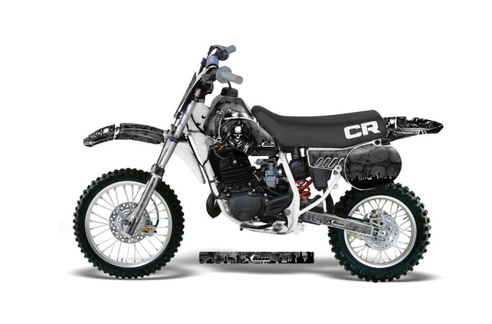 Honda CR60 Dirt Bike Graphic Kit - 1984-1985 Reaper Black