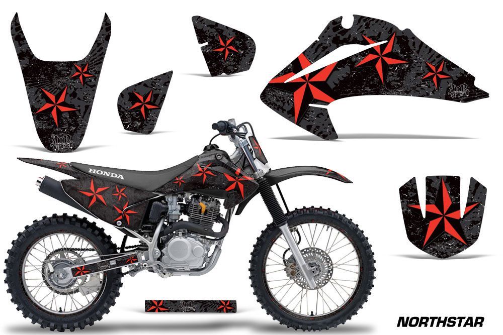 Honda CRF150 F Dirt Bike Graphic Kit - 2003-2007 Northstar Black