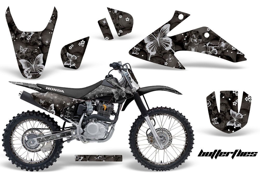 Honda CRF230 F Dirt Bike Graphic Kit - 2008-2014 Butterfly Black