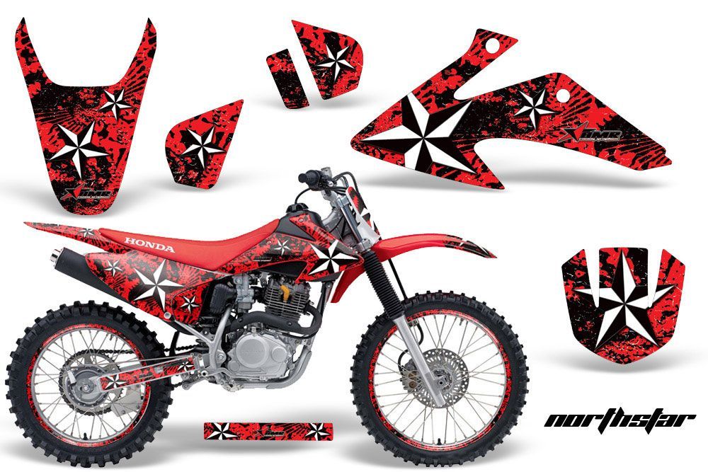 Honda CRF150 F Dirt Bike Graphic Kit - 2008-2014 Northstar Red