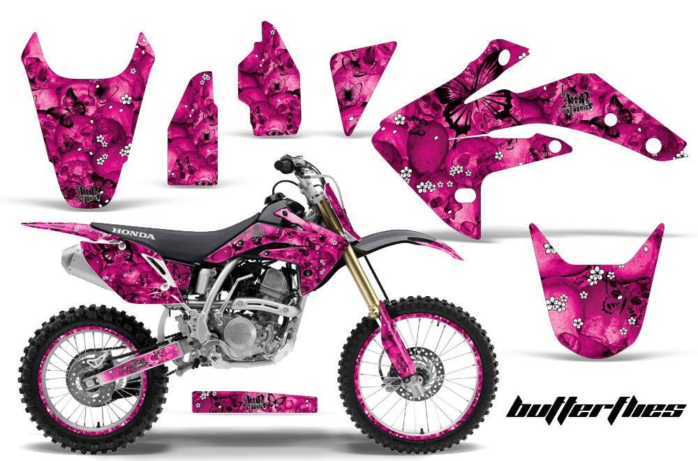 Honda CRF150 R Dirt Bike Graphic Kit - 2007-2016 Butterfly Pink