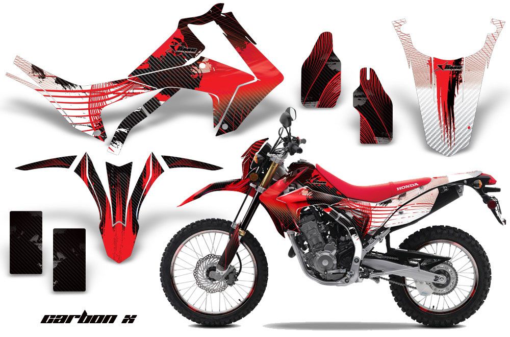 Honda CRF250 L Enduro Dirt Bike Graphic Kit - 2013-2016 Carbon X Red