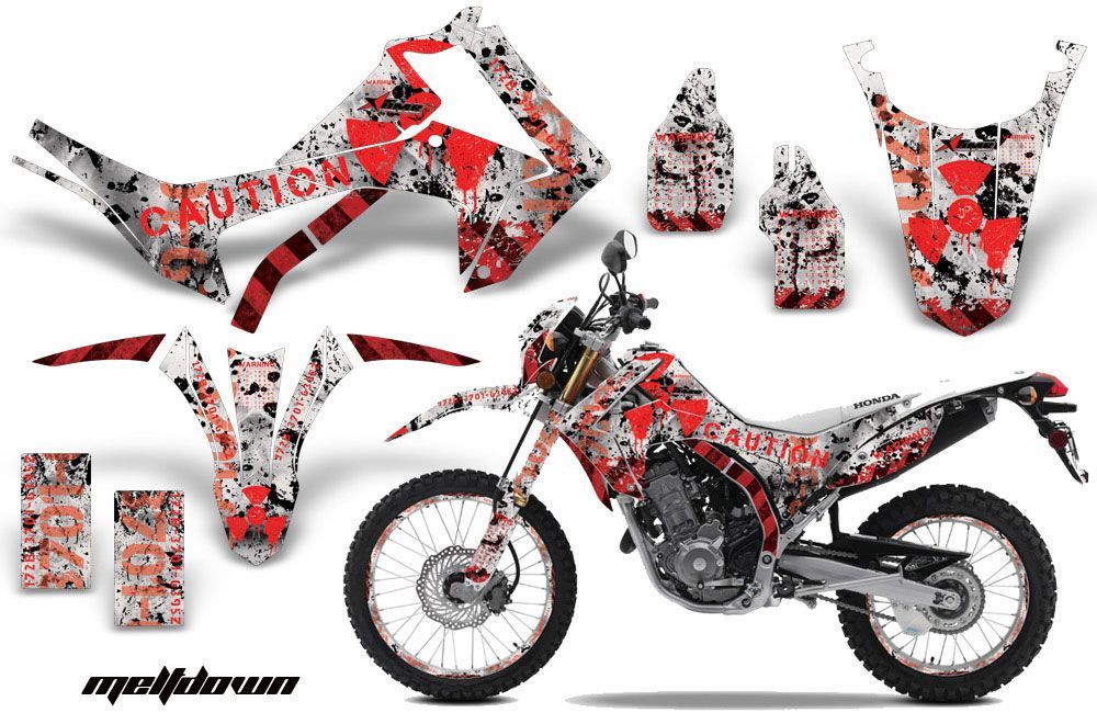 Honda CRF250 L Enduro Dirt Bike Graphic Kit - 2013-2016 Meltdown Red
