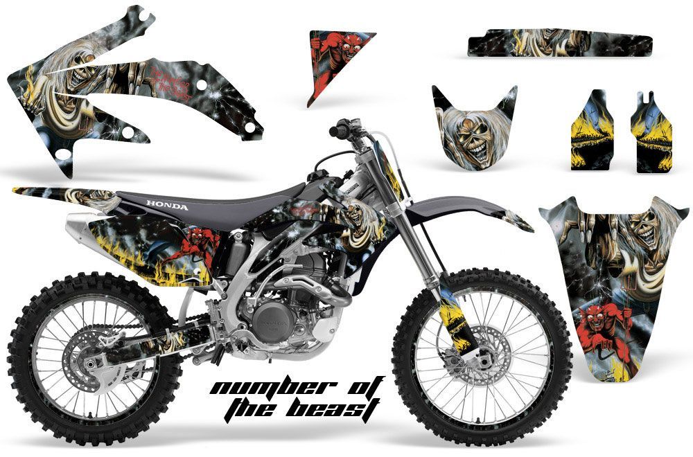 Honda CRF450 R Dirt Bike Graphic Kit - 2002-2012 Number of the Beast