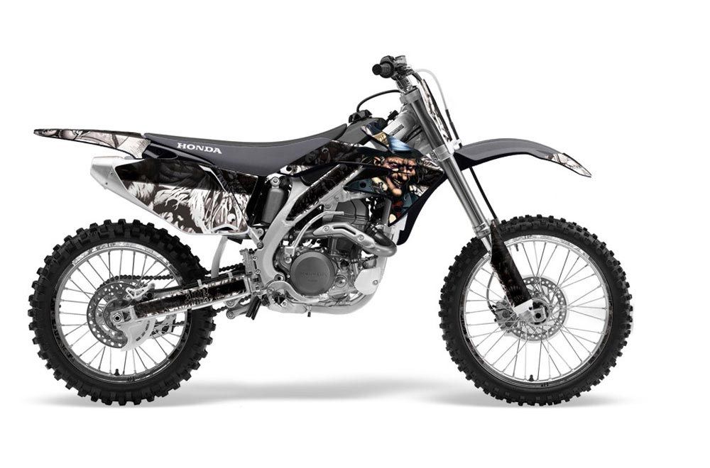 Honda CRF450 R Dirt Bike Graphic Kit - 2002-2012 Mad Hatter White