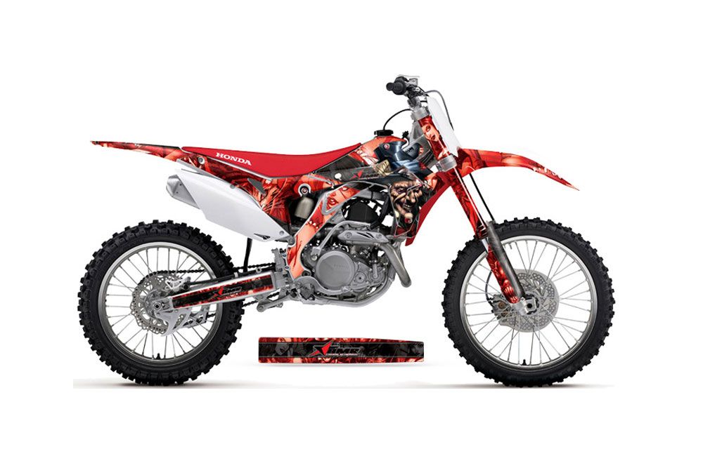 Honda CRF250 R Dirt Bike Graphic Kit - 2014-2017 Mad Hatter Red