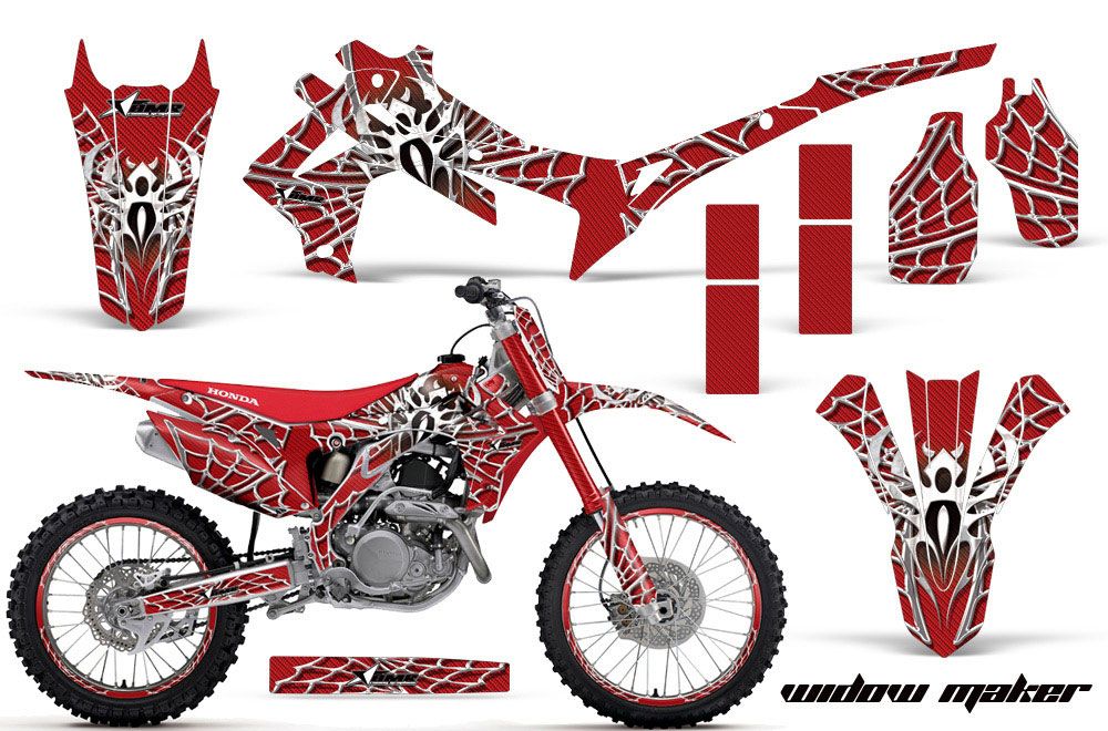 Honda CRF450 R Dirt Bike Graphic Kit - 2013-2016 Widow Maker Red