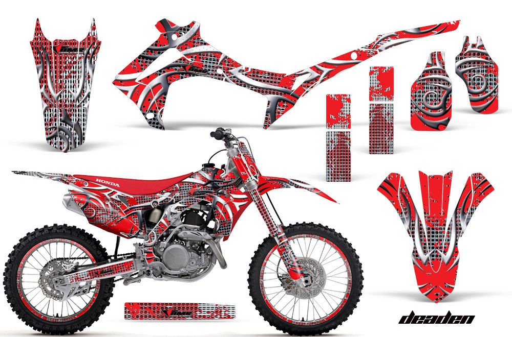 Honda CRF450 R Dirt Bike Graphic Kit - 2013-2016 Deaden Red