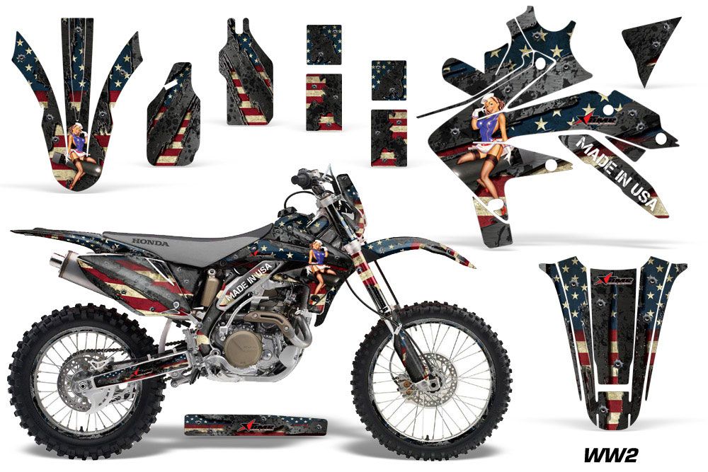 Honda CRF450 X Dirt Bike Graphic Kit - 2005-2016 WW2