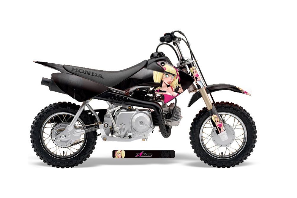 Honda CRF50 Dirt Bike Graphic Kit - 2004-2013 Mandy Black