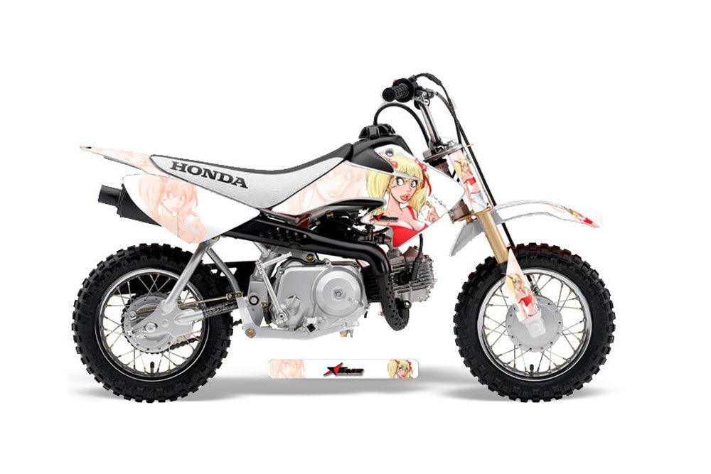 Honda CRF50 Dirt Bike Graphic Kit - 2004-2013 Mandy White