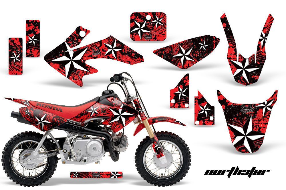 Honda CRF50 Dirt Bike Graphic Kit - 2004-2013 Northstar Red