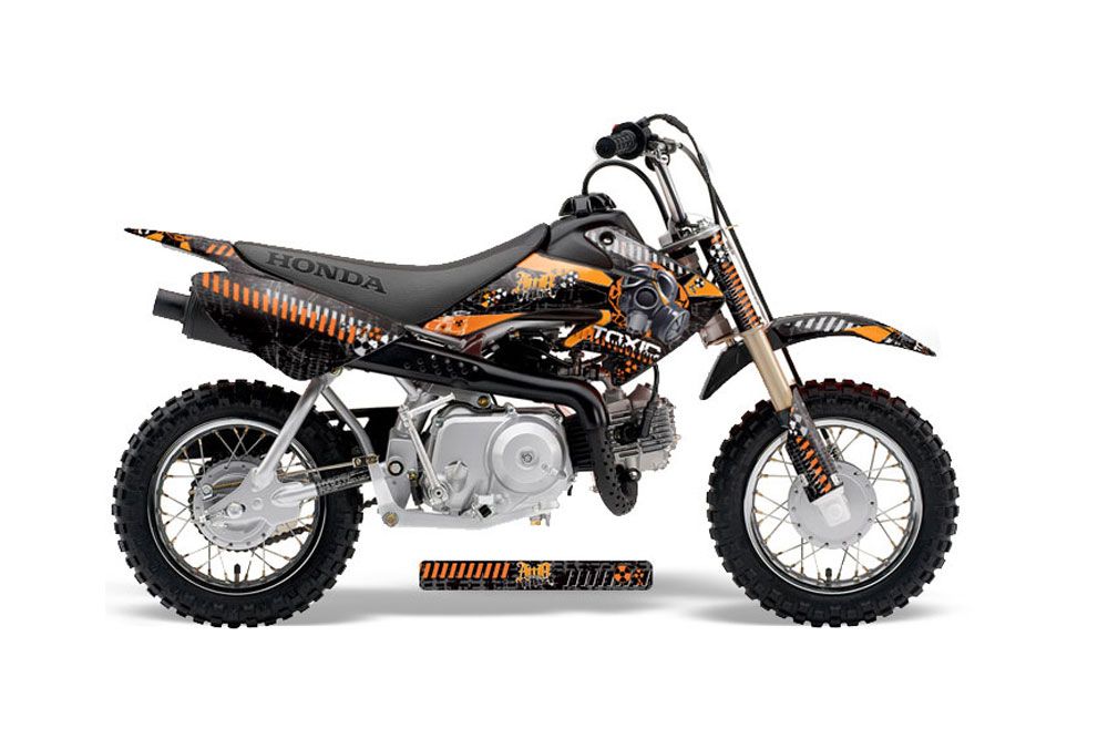 Honda CRF50 Dirt Bike Graphic Kit - 2004-2013 Toxicity Orange
