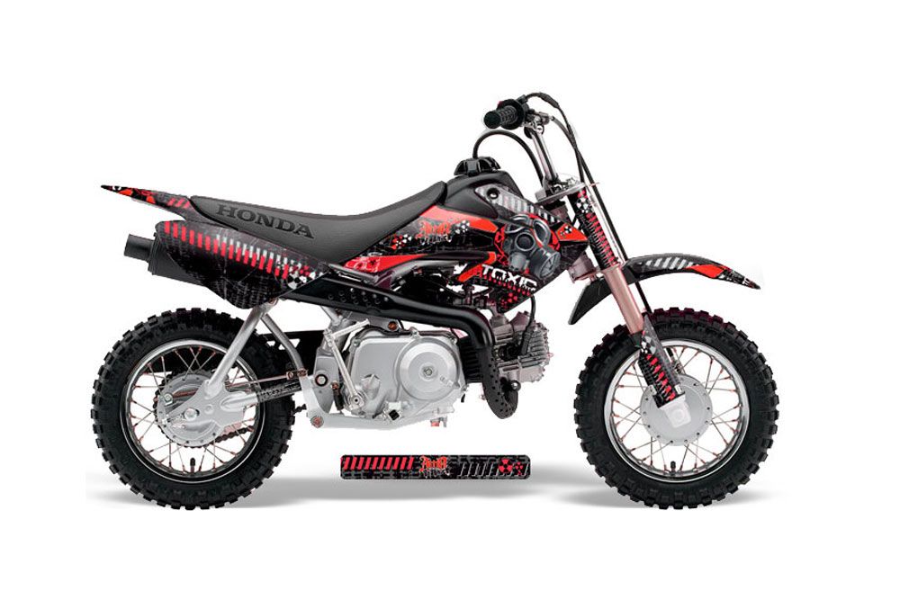 Honda CRF50 Dirt Bike Graphic Kit - 2004-2013 Toxicity Red