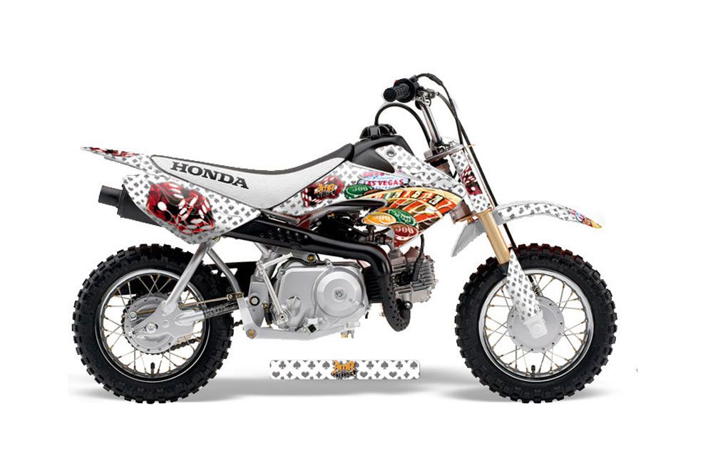 Honda CRF50 Dirt Bike Graphic Kit - 2004-2013 Vegas Baller White