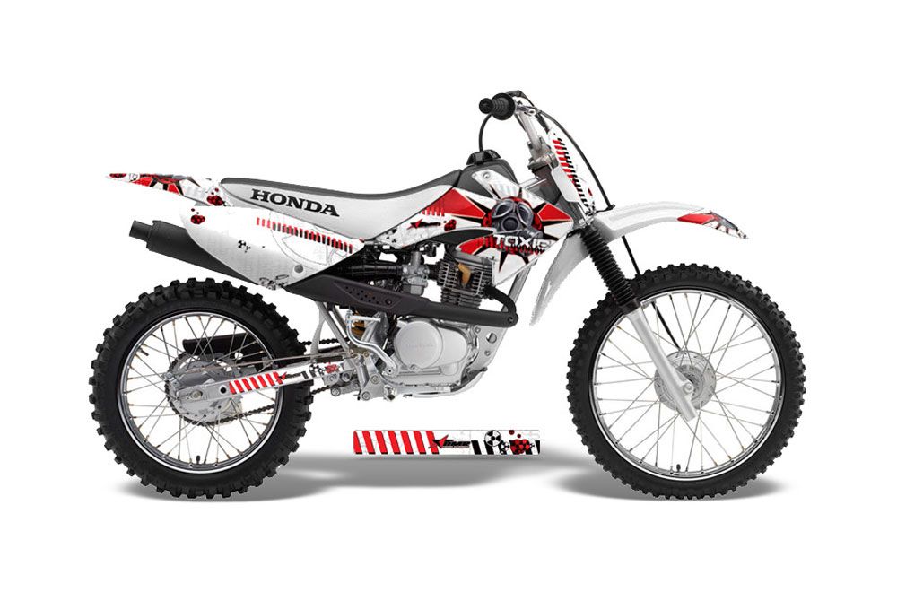 Honda CRF70 Dirt Bike Graphic Kit - 2004-2015 Toxicity Red