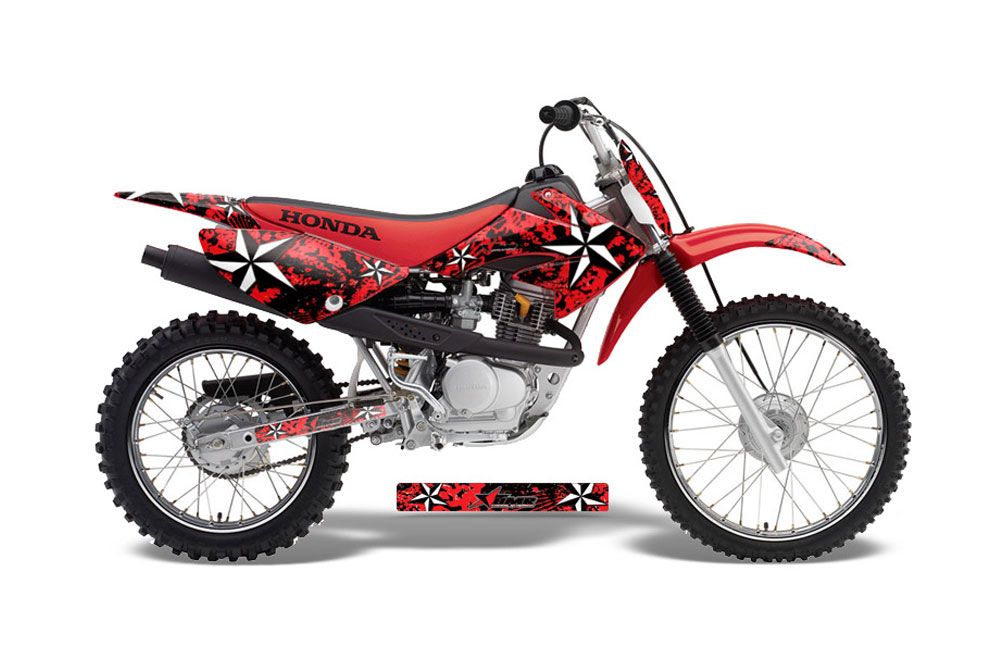 Honda CRF100 Dirt Bike Graphic Kit - 2004-2010 Northstar Red