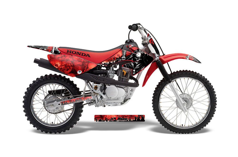 Honda CRF100 Dirt Bike Graphic Kit - 2004-2010 Reaper Red