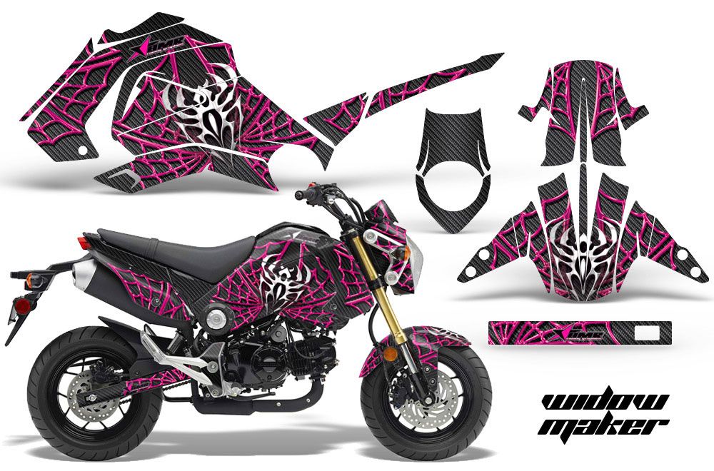 Honda Grom 125 Dirt Bike Graphic Kit - 2013-2016 Widow Maker Pink