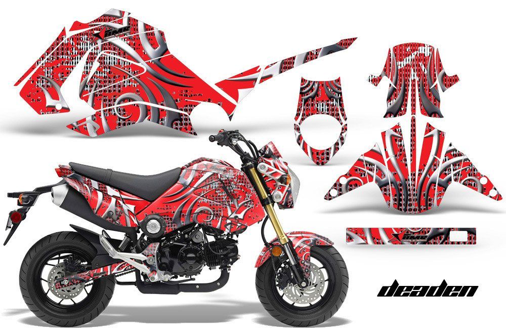Honda Grom 125 Dirt Bike Graphic Kit - 2013-2016 Deaden Red
