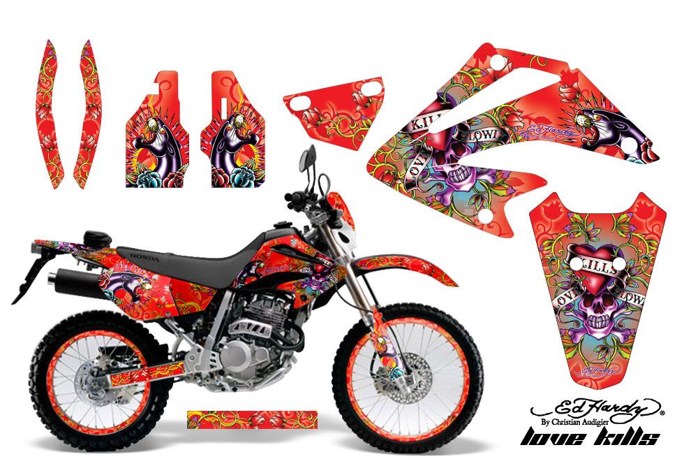 Honda XR250 SM Dirt Bike Graphic Kit - 2003-2005 Tribal Flames