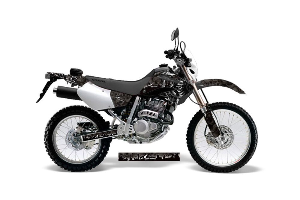 Honda XR250 SM Dirt Bike Graphic Kit - 2003-2005 Reaper Black