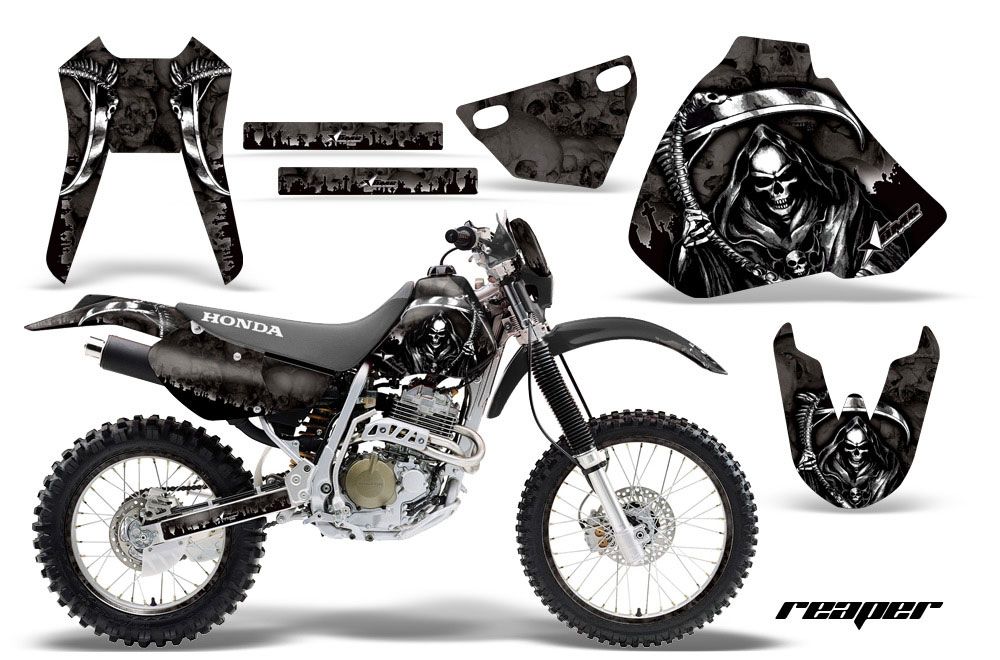 Honda XR400 Dirt Bike Graphic Kit - 1996-2004 Reaper Black