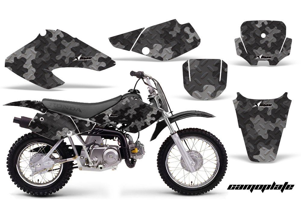 Honda XR50 Dirt Bike Graphic Kit - 2000-2003 Camoplate Black